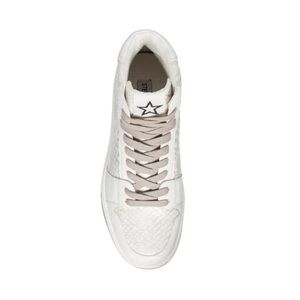 Steve Madden | Freethrow High Top | Cream High-Top Sneakers with Star Accent